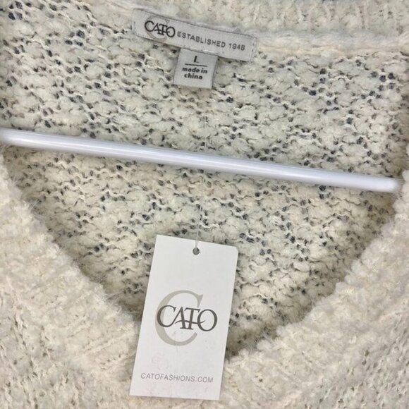 Cato Cream Egret Sweater – Size L – NWT - Picture 4 of 9